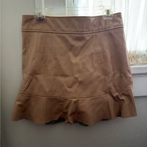 Bardot Tan Faux Leather skirt